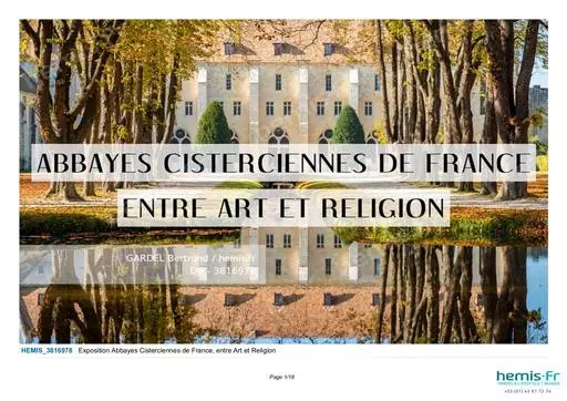 HEMIS exposition abbayes cisterciennes de france entre art et religion
