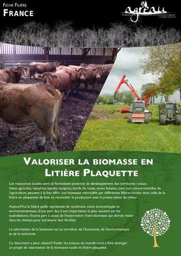 AGREAU agroforesterie fiche thematique utiliser les plaquettes en litiere et valoriser la biomasse elevage paillage avril 2015