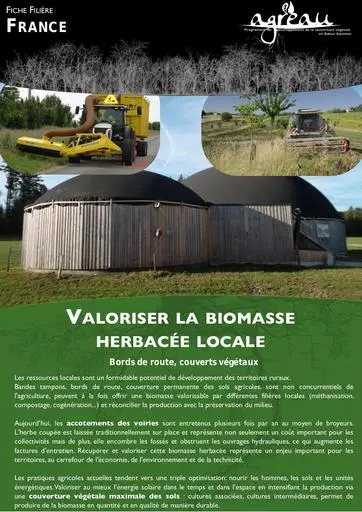 AGREAU Agroforesterie Fiche technique Agreau Excelsior valoriser la biomasse herbacee locale bords de route couverts vegetaux janvier 2016
