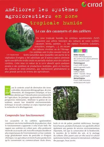 Agroforesterie zone tropicale humide