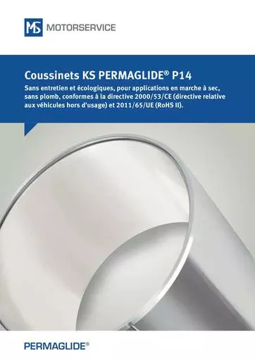 Coussinets KS PERMAGLIDE P14 422039