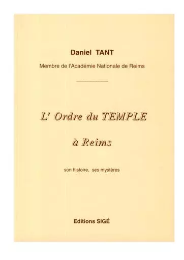 L ordre du templs   daniel Tant