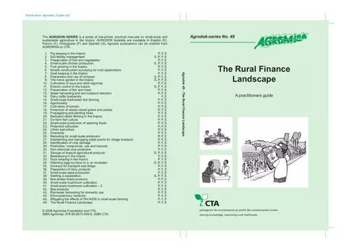Agrodok 49 rural finance landscape