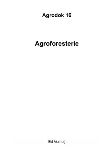 AgroForesterie   Agrodok 16