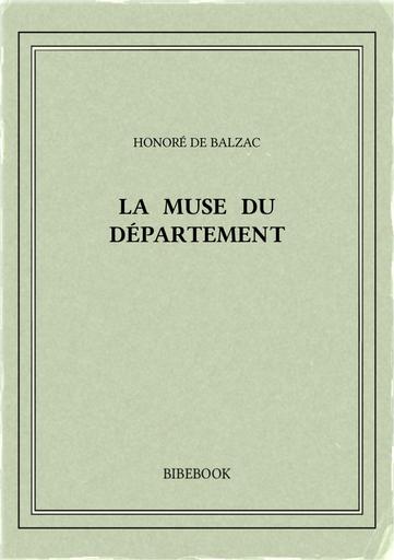 Balzac honore de   la muse du departement