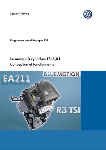 Vw SSP 539 Le moteur 3 cylindres TSI 1,0 l