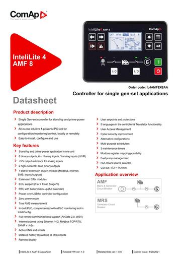 Intelilite 4 amf 8 datasheet 21 04