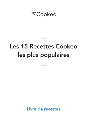 Ebook recette cookeo