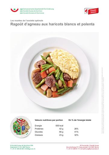 F Ragout dagneau aux haricots blancs polenta 2019