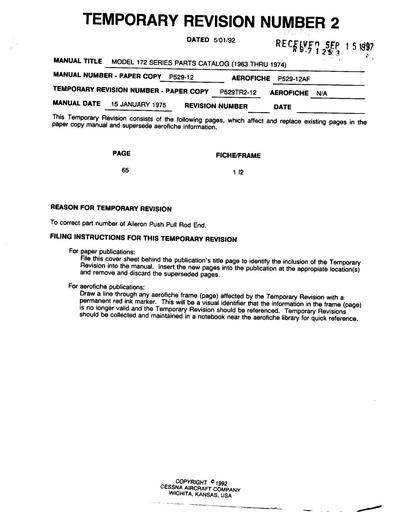 Cessna172 1963 74 PartsManual172