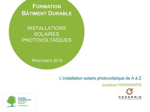 Installation solaire PV A Z