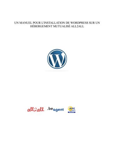 Manuel installation cms wordpress