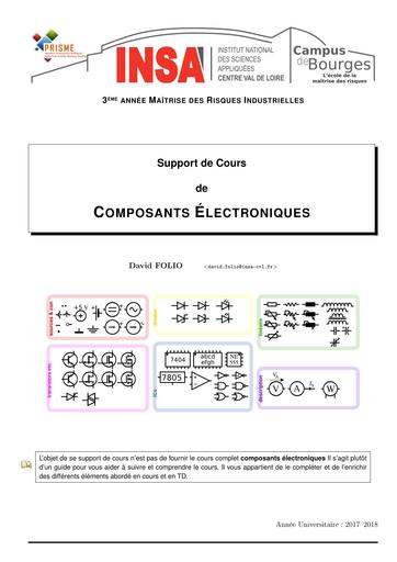 Cours INSA électronique analogique 30