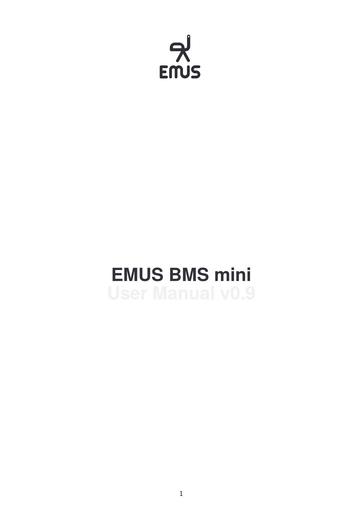 EMUS BMS mini User Manual v0 9