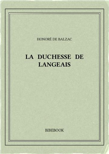 Balzac honore de   la duchesse de langeais