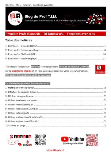Td01 fonctions avancees
