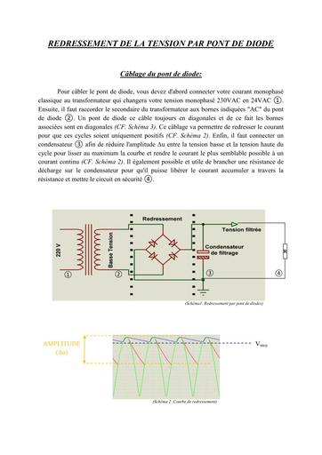 Calcul pont de diode v