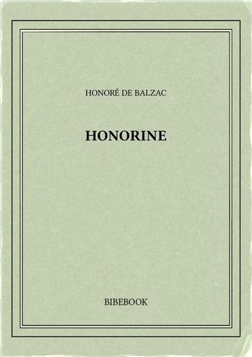 Balzac honore de   honorine