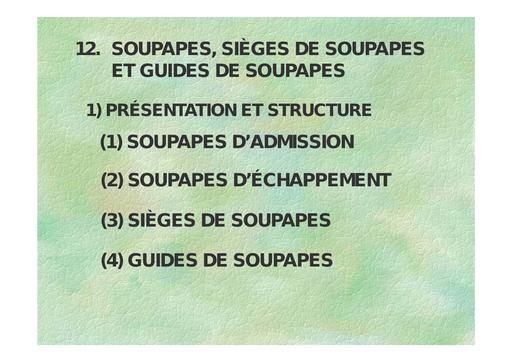 Automemo  soupapes   moteur