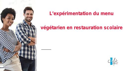 Diaporama menu vegetarien restauration collective