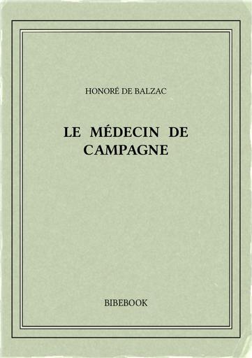 Balzac honore de   le medecin de campagne
