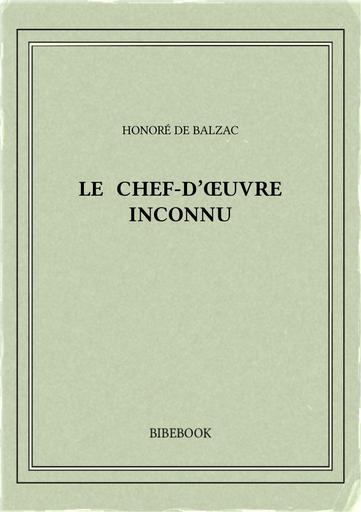 Balzac honore de   le chef d oeuvre inconnu