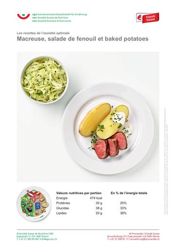 F Macreuse salade de fenouil Baked Potatoes 2019 2