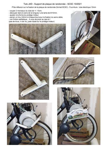 Tuto solex support de plaque rando