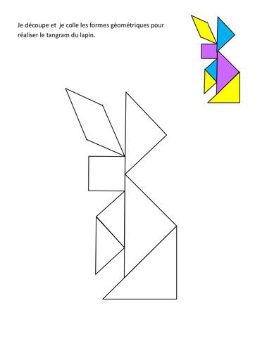 3 tangrams lapin