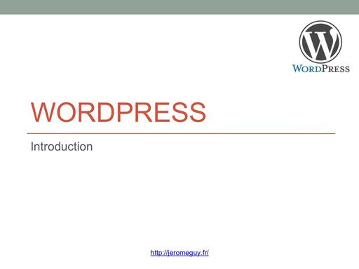Introduction WordPress