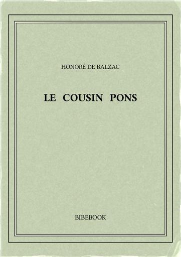 Balzac honore de   le cousin pons