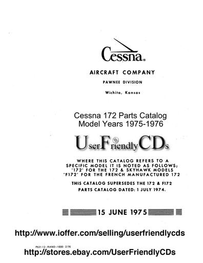 Cessna 172 Parts Catalog (1975 1976)