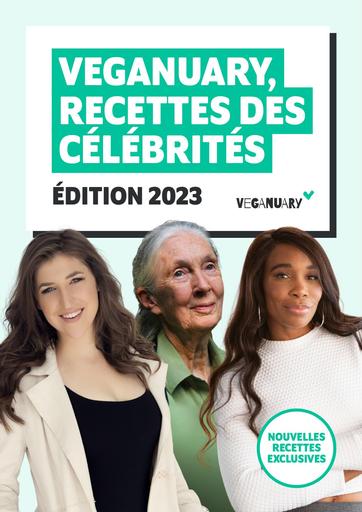 French Celebrity veganuary Cookbook 2023 Edition