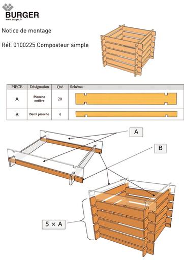 Composteur bois simple