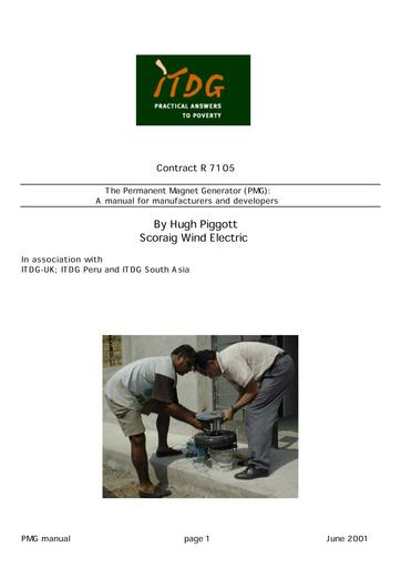 Wind turbine pmg manual scoraig piggott