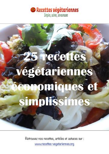 25 recettes vegetariennes simples et economiques