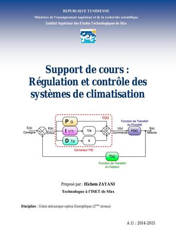 Regulation et controle Systemes  Climatisation   PID