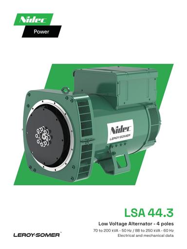 Nidec Leroy Somer   LSA 44 3 catalogue EN