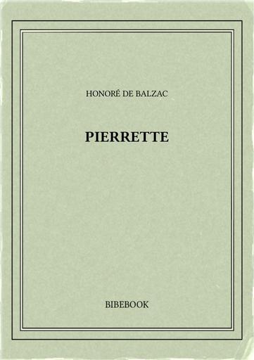 Balzac honore de   pierrette