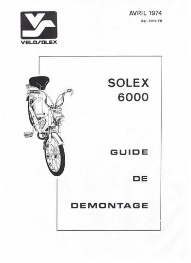 Guide demontage solex 6000