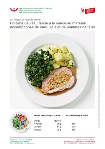 F Poitrine de veau farcie chou kale pommes de terre 2019