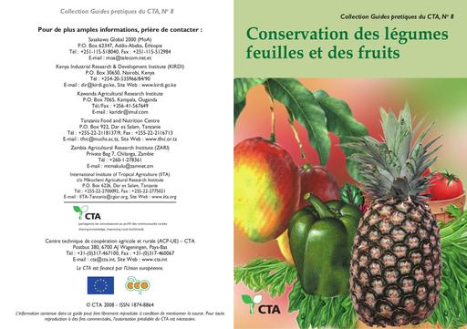 Conservation des legumes feuilles et fruits