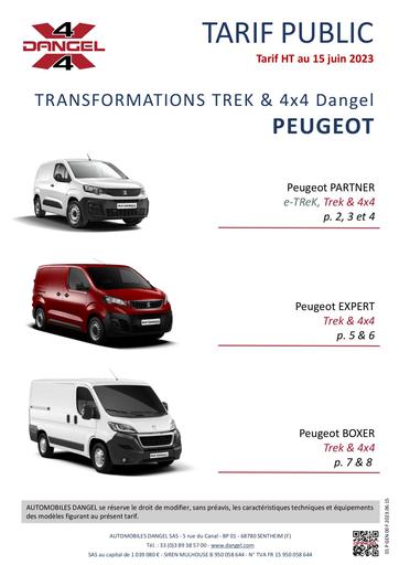 Dangel FR Peugeot Tarif France au 15 06 2023