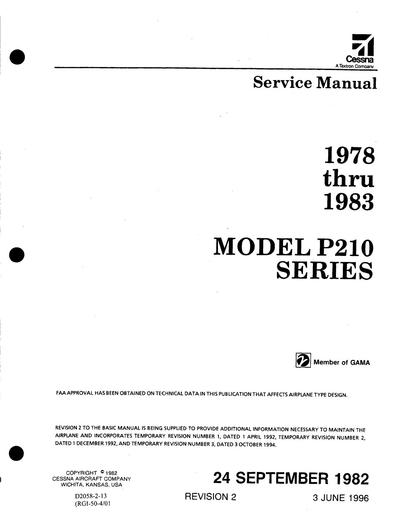 Cessna P210 1978 1983 MM D2058 2 13