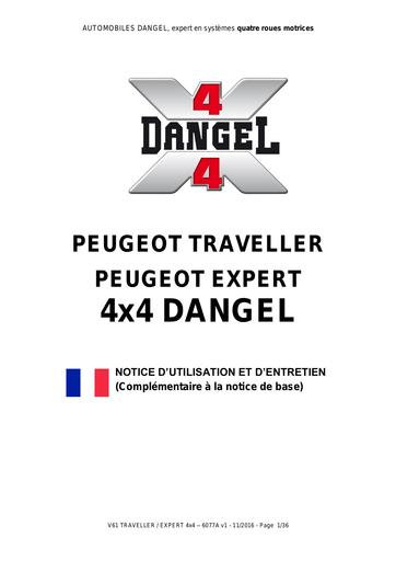 Dangel peugeot expert 4x4 utilisation et entretien