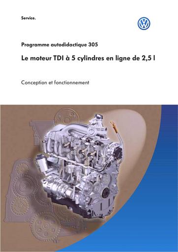 VW SSP 305 Le moteur TDI à 5 cylindres en ligne de 2,5 l