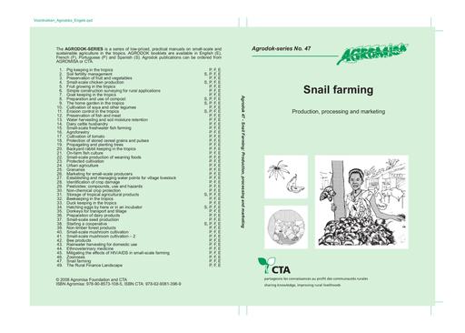 Agrodok 47 snail farming