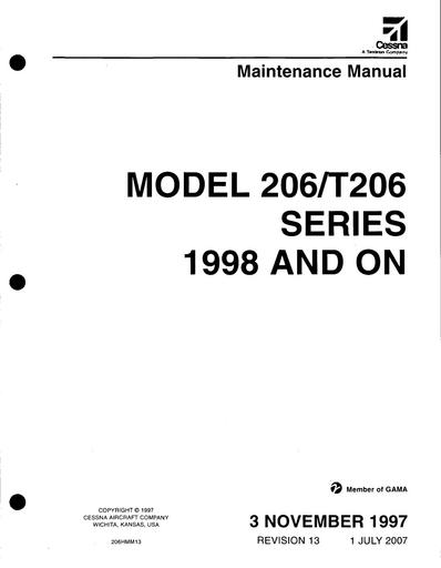 Cessna 206H 1996on MM 206HMM