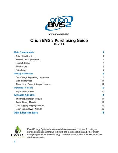 Orionbms2 purchasing guide