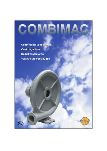 Combimac centrifugal fans